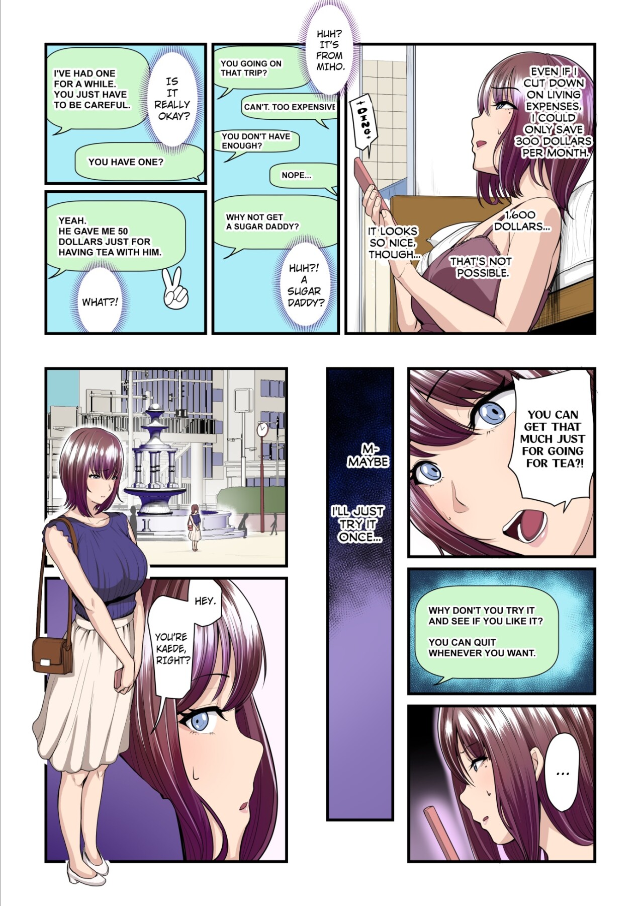 Hentai Manga Comic-Kaede and Her Sugar Daddy-Read-4